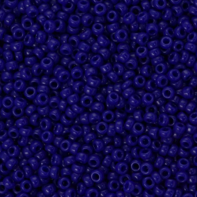 Opaque - Cobalt Blue, MIYUKI 15/0 Seed Beads 3 inch tube